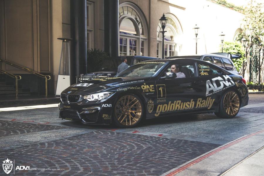 BMW M4 Coupe GoldRush Mineral Black on ADV.1 Wheels (ADV8R M.V2 CS) '2017